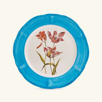 les ottomans sultan garden dinner plate round blue