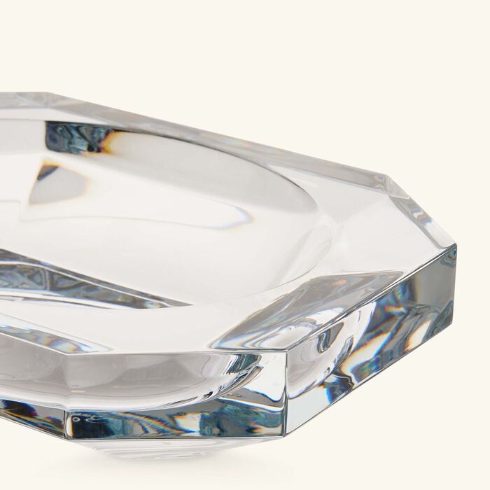 baccarat octogone trinket tray rectangular small clear