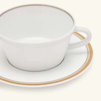 bernardaud gage tea tea cup saucer white