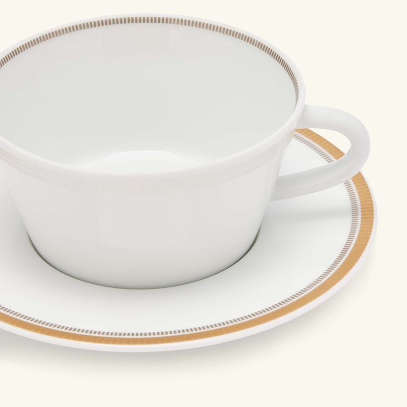 bernardaud gage tea tea cup saucer white
