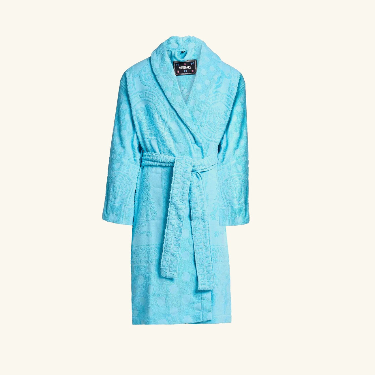 versace la vacanza bath robe extra large blue