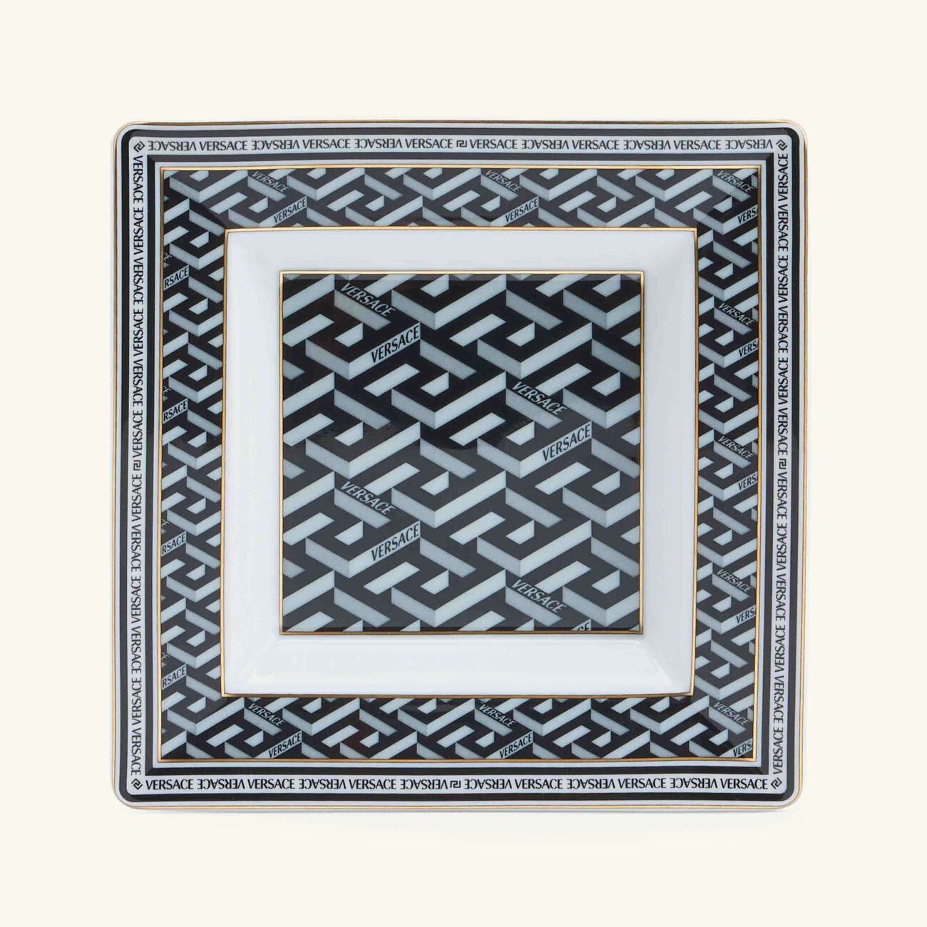 versace la greca trinket tray square