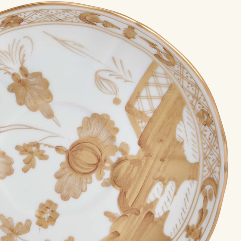 Oriente Italiano Tea Saucer Gold ginori 1735 oriente italiano tea saucer gold