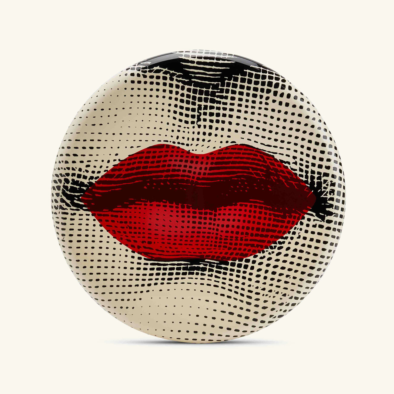 fornasetti bocca stool red