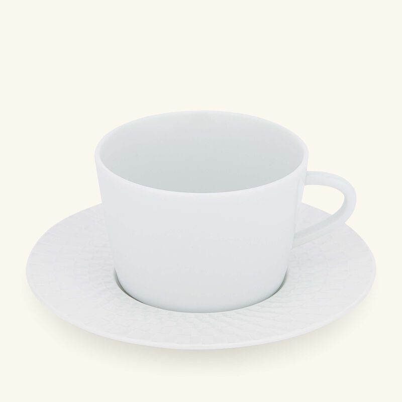 Twist Tea Cup & Saucer White bernardaud twist tea cup saucer white
