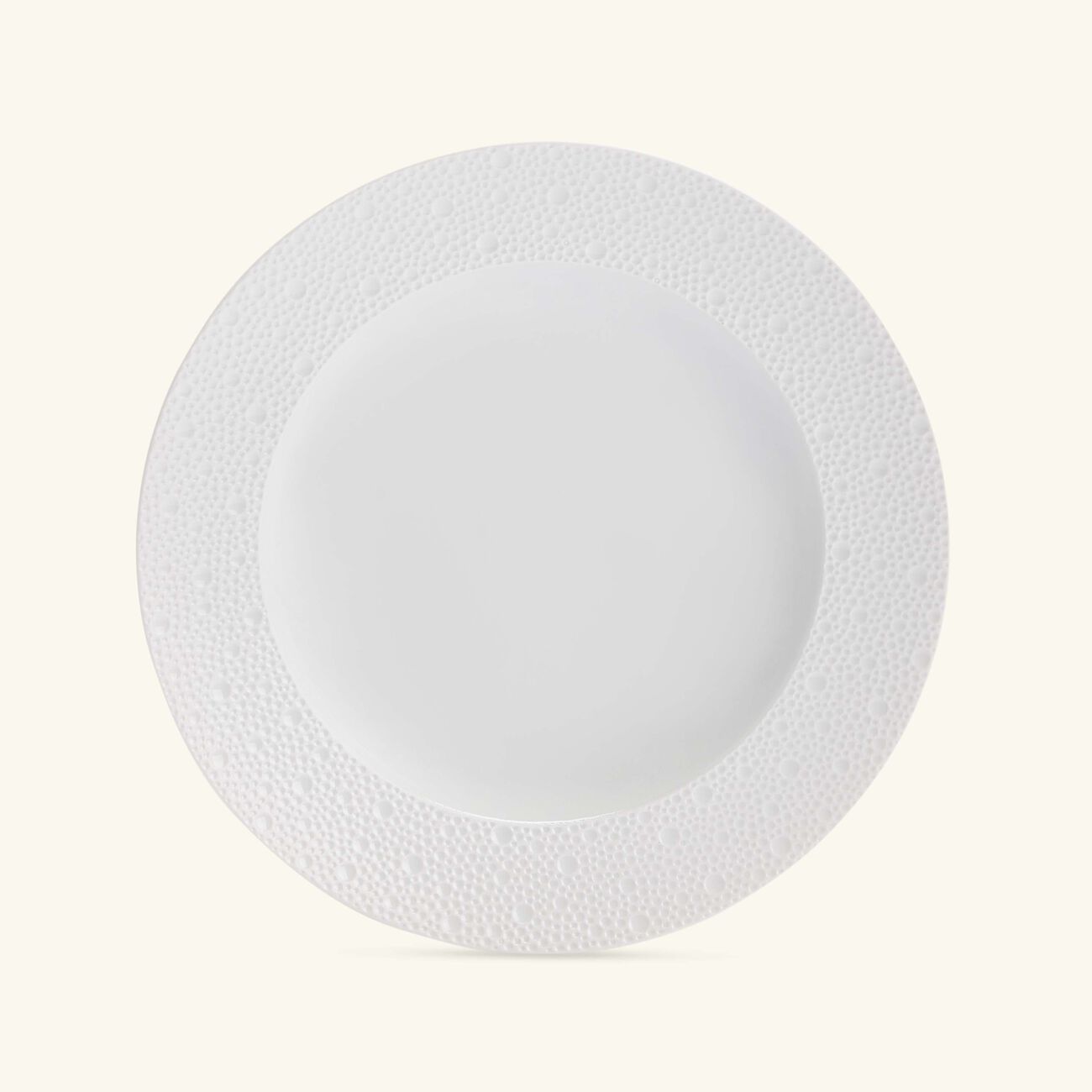 bernardaud ecume soup plate round white 22cm