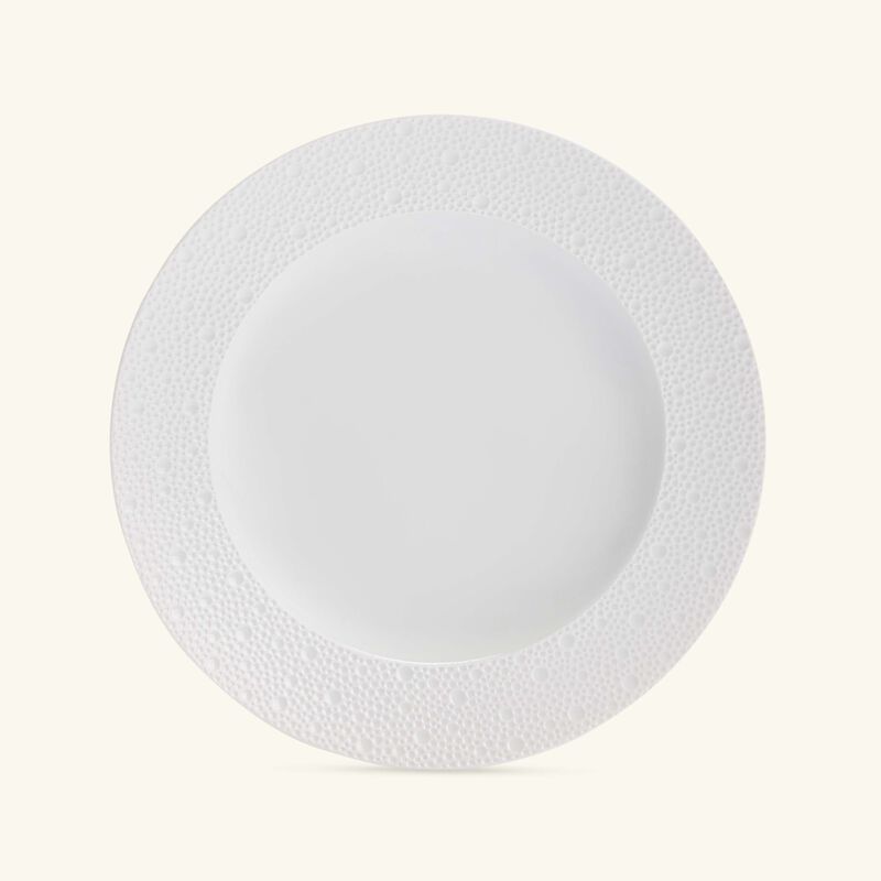 bernardaud ecume soup plate round white 22cm