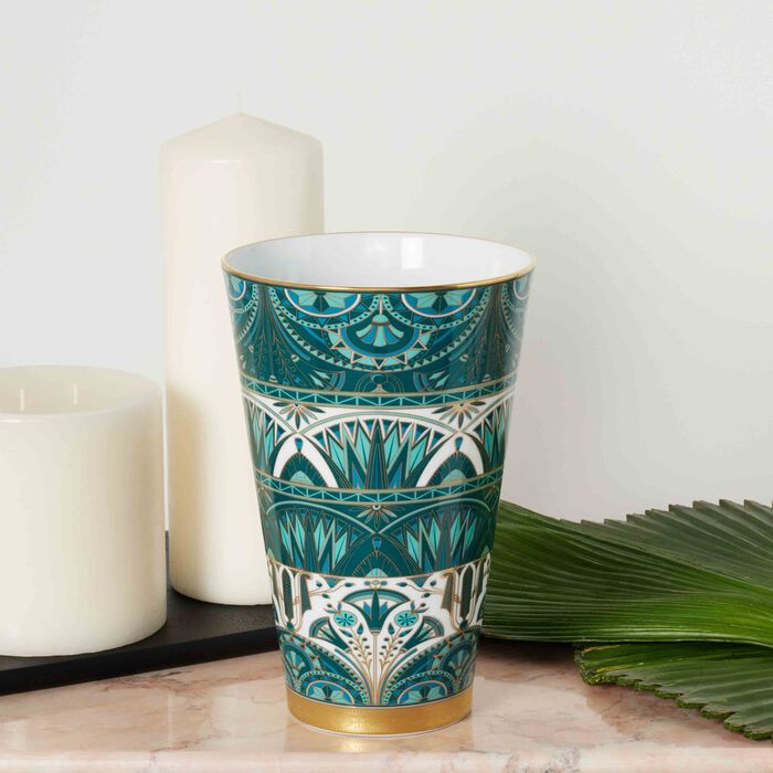 haviland r ves du nil vase small green