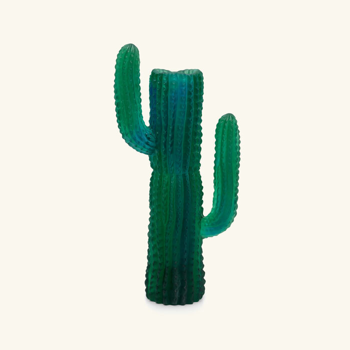 daum jardin de cactus vase large green