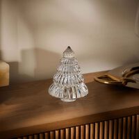 منحوتة نويل على شكل شجرة كريسماس صغيرة شفافة باكارا منحوتة نويل على شكل شجرة كريسماس صغيرة شفافة