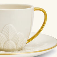 Peacock Coffee Cup & Saucer White villari peacock coffee cup saucer white