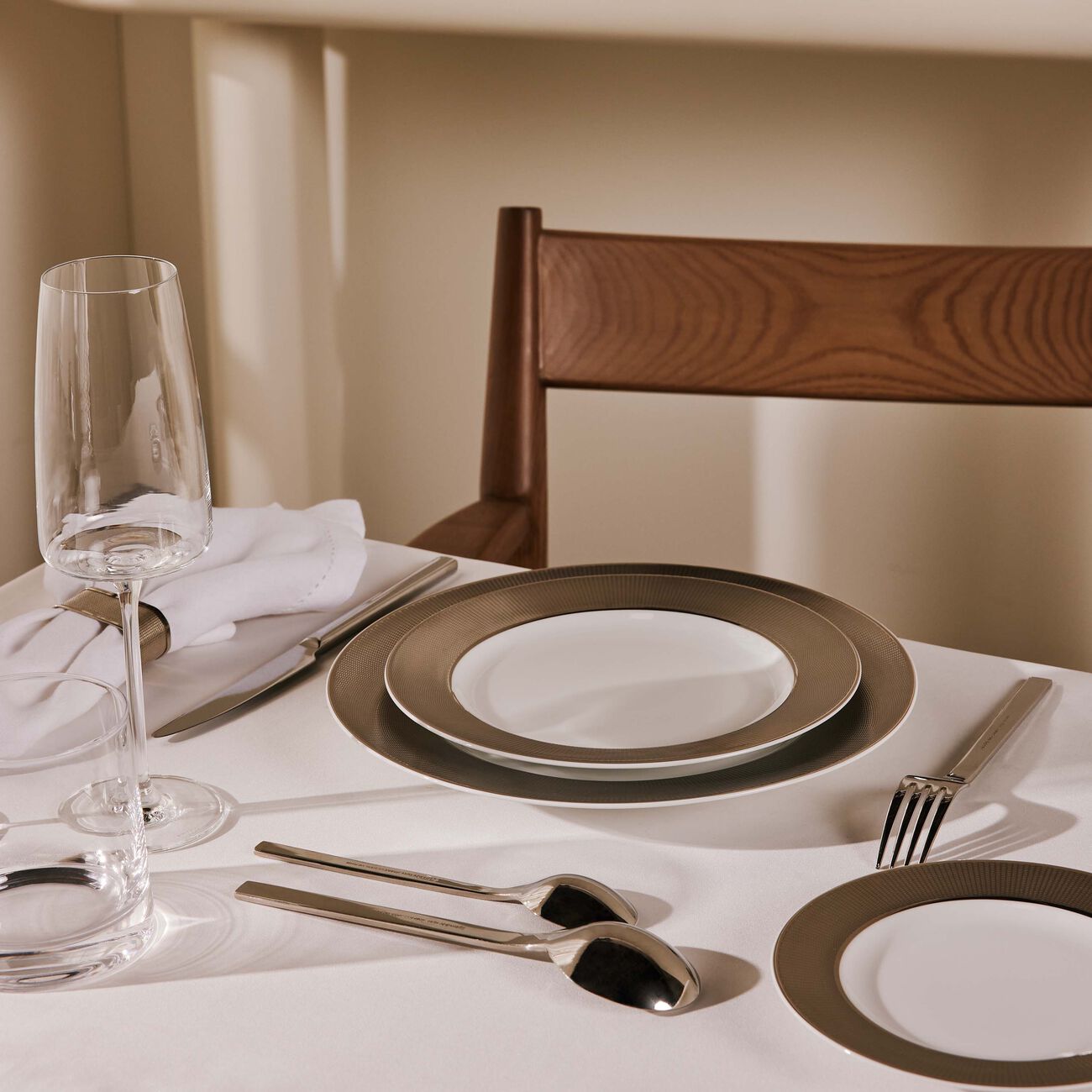 ralph lauren home penthouse hewitt salad plate round grey 22cm