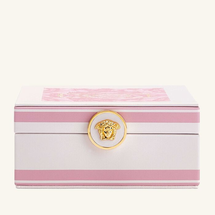 versace barocco jewelry box small pink