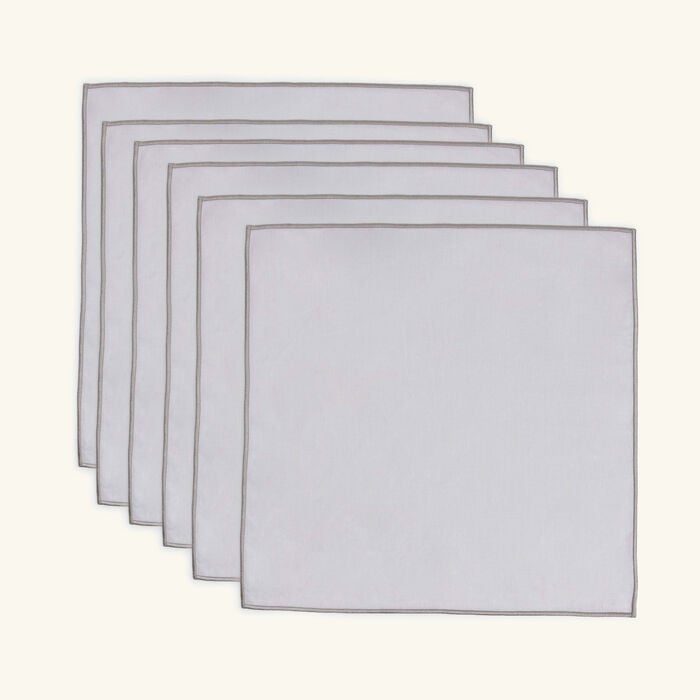 catherine denoual boho napkin white set of 6