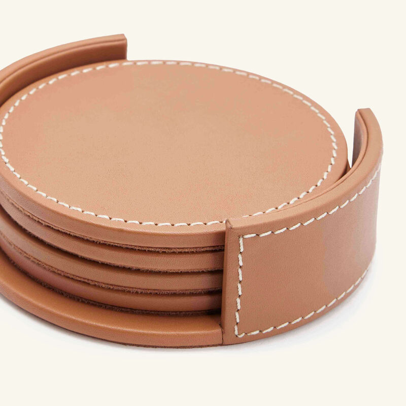 ralph lauren home wyatt coaster brown set of 4
