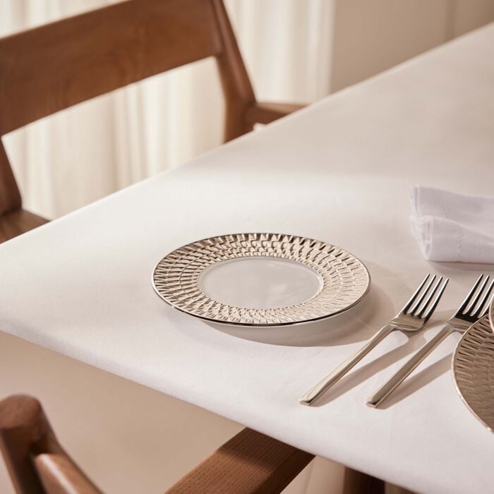 bernardaud twist platine bread and butter plate