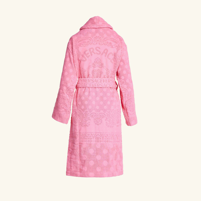 versace la vacanza bath robe pink