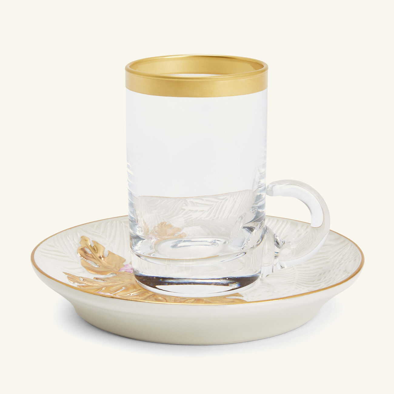 فيلاري فنجان الشاي العربي أكابولكو مع صحنه أبيض