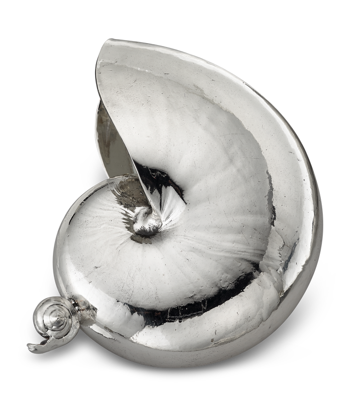 buccellati nautilus shell figurine small silver