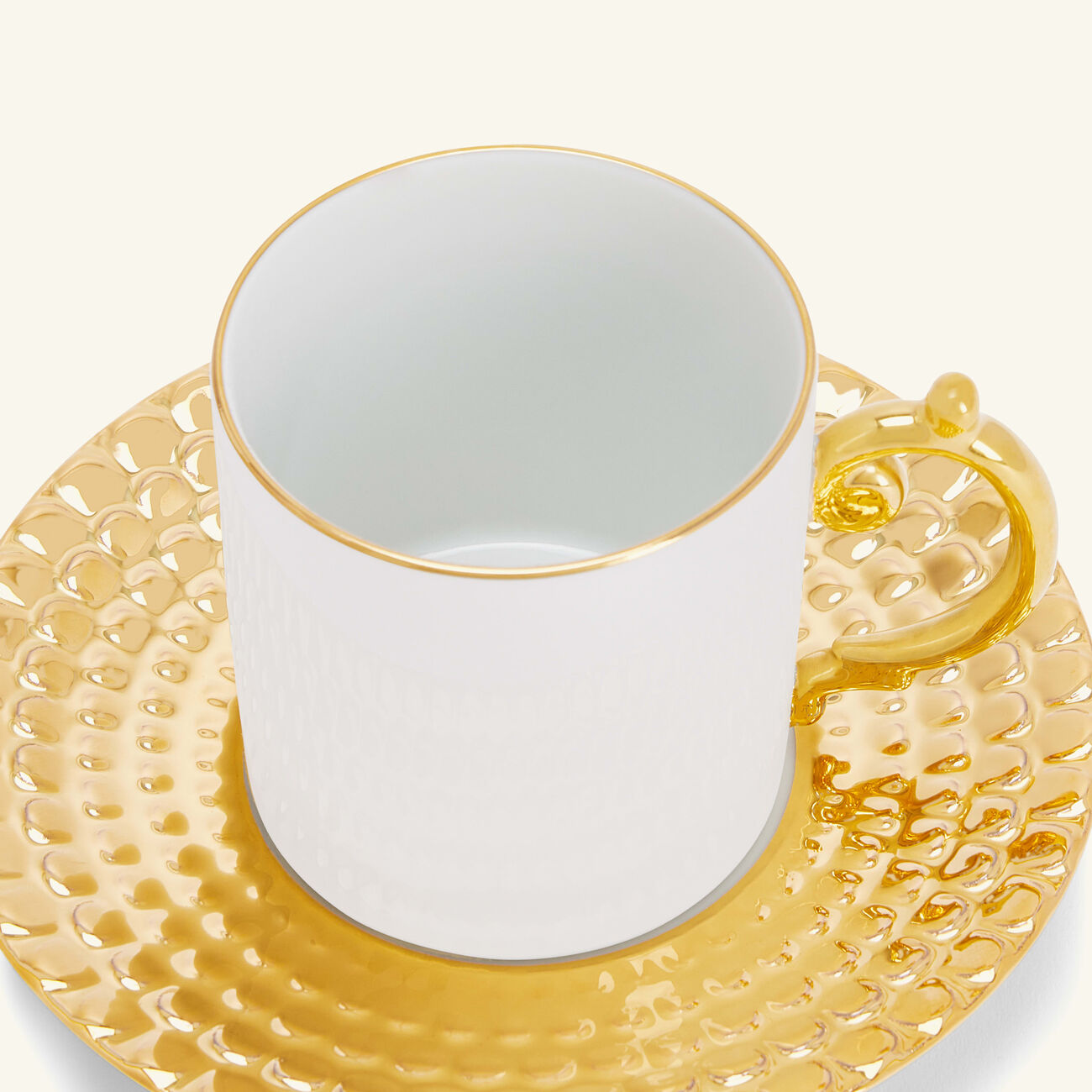 l objet aegean coffee cup saucer gold set of 2