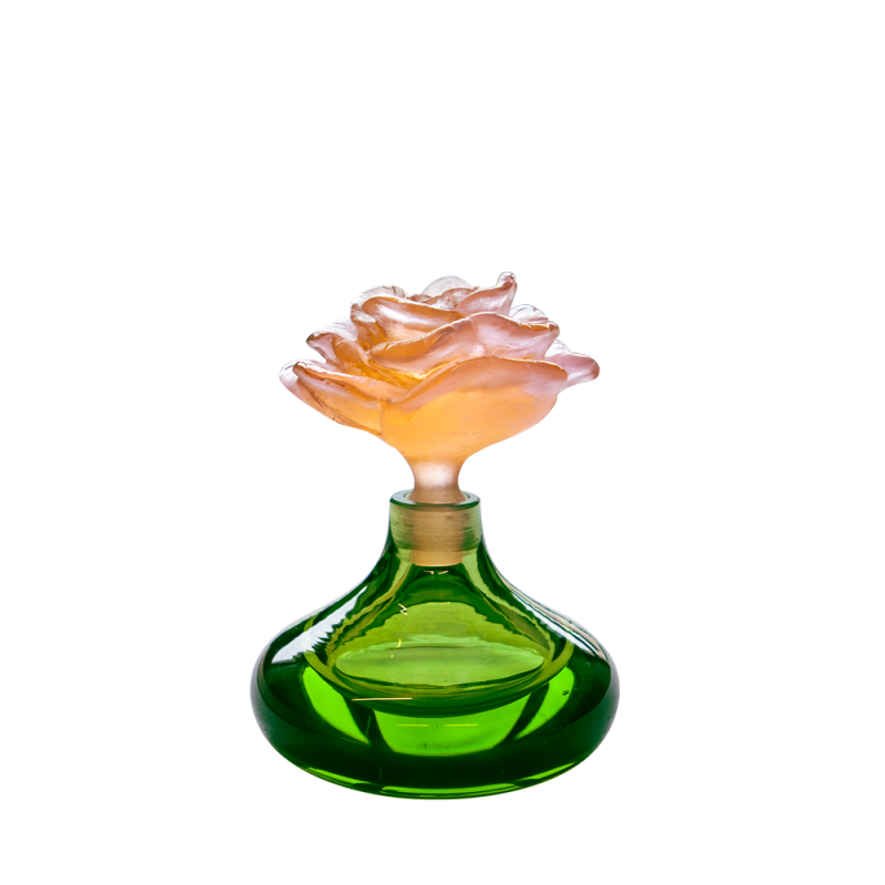 Green Rose Romance Perfume Bottle, large