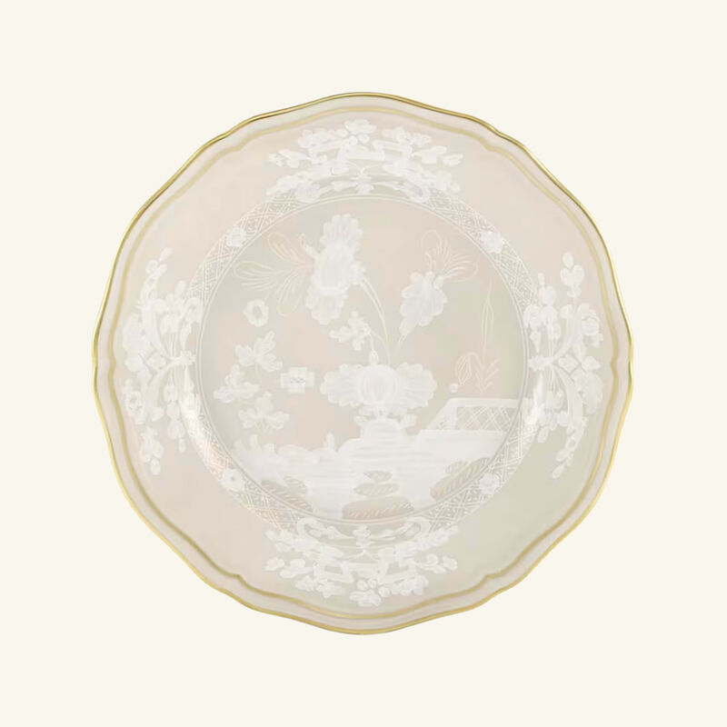 ginori 1763 oriente italiano mergina bread plate round beige 17cm
