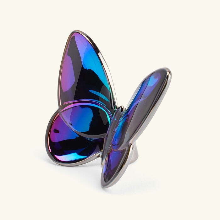 baccarat papillon lucky butterfly figurine mini blue scarabee