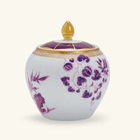 bernardaud prunus soup plate round purple 22cm