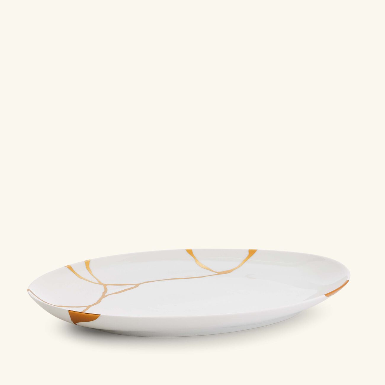 Kintsugi Serving Platter Oval White 38cm bernardaud kintsugi serving platter oval white 38cm