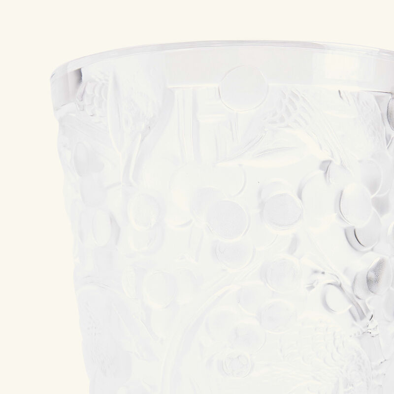 lalique merles et raisins vase small clear