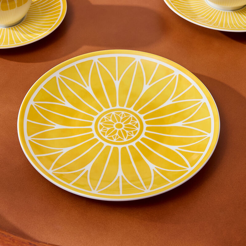 christofle malmaison riviera bread plate round yellow 16 cm