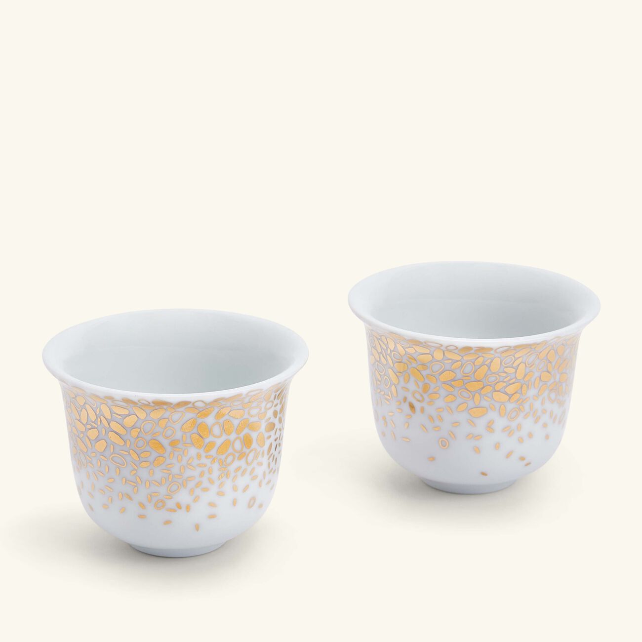 Tamrah Dates Spread Bottom Arabic Coffee Cup Gold Set of 2 silsal tamrah dates spread bottom arabic coffee cup gold set of 2