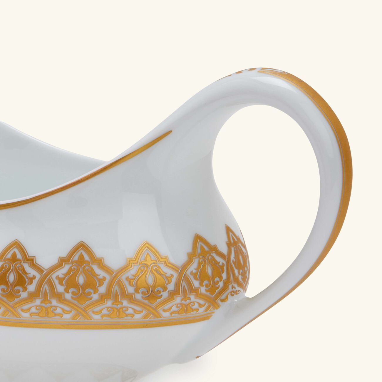 bernardaud venise gravy boat gold