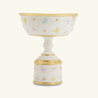 villari butterfly cake stand white