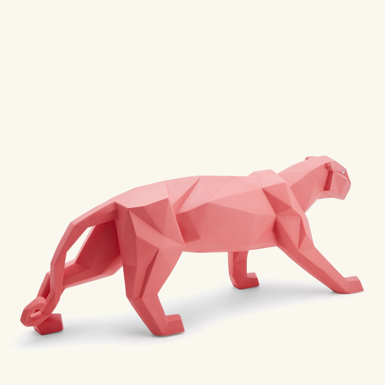 lladro panther sculpture small pink