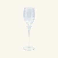 versace medusa lumiere wine glass small clear