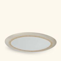 bernardaud sol serving platter oval gold 33cm