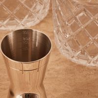 christofle graphik jigger silver