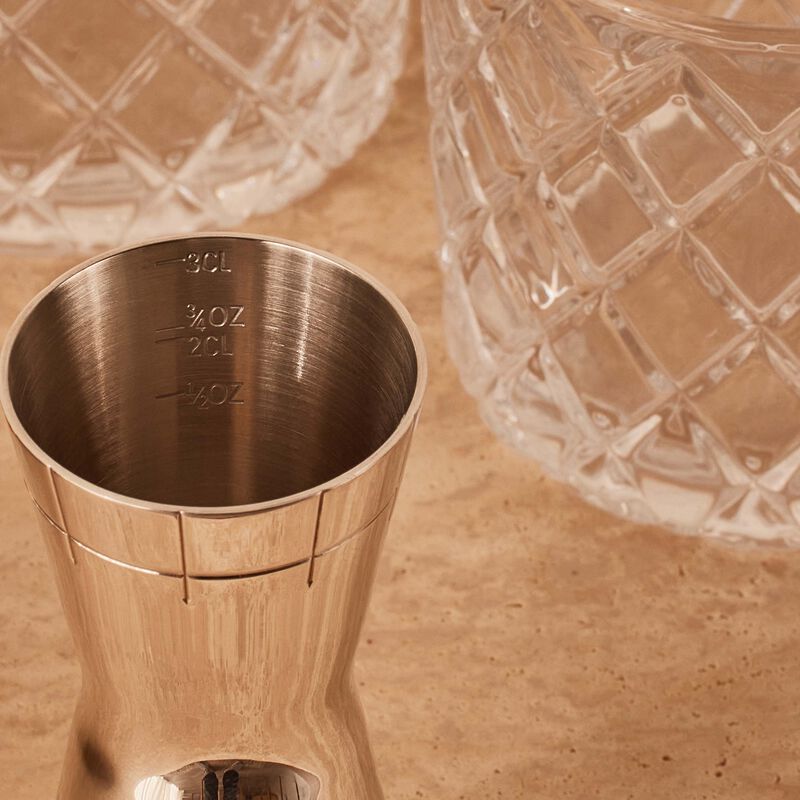 christofle graphik jigger silver