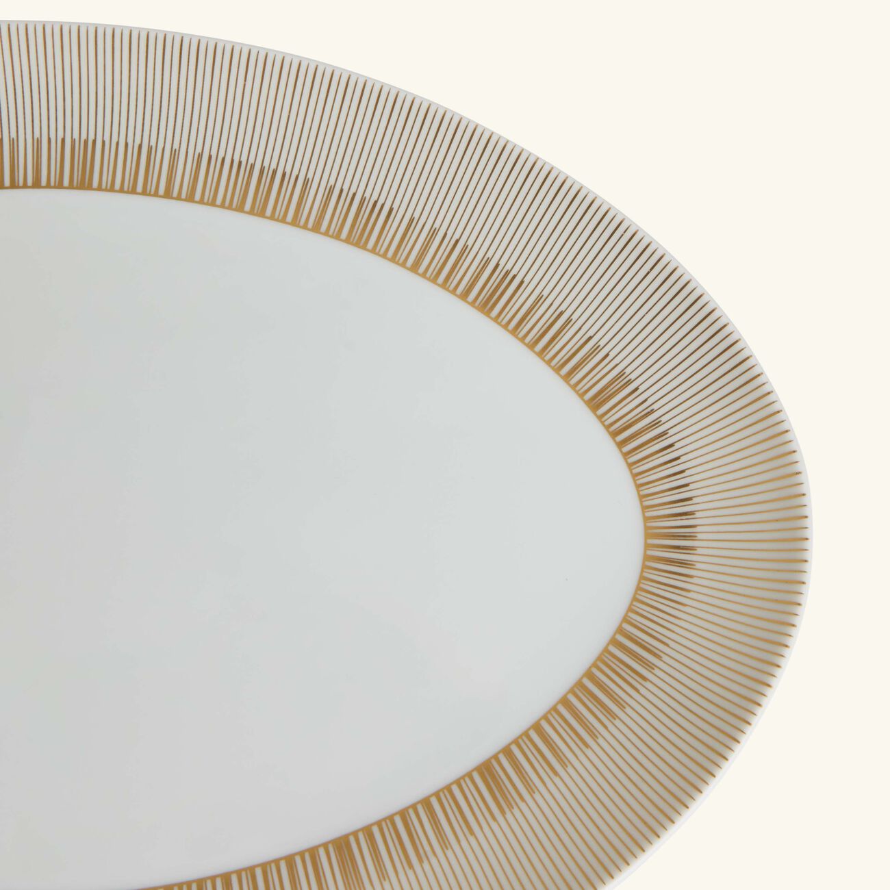 bernardaud sol serving platter oval gold 33cm
