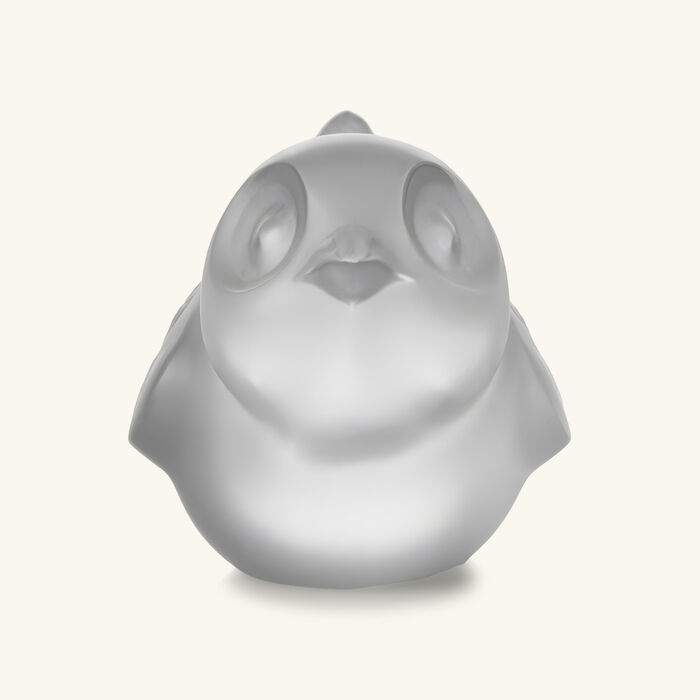 lalique piou head up sculpture small clear