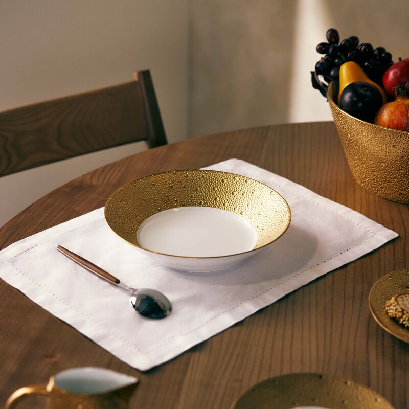 bernardaud ecume vegetable bowl gold