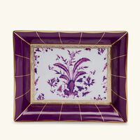 bernardaud prunus ashtray rectangular small purple