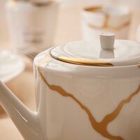 bernardaud kintsugi pot milk pitcher white