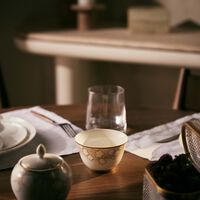 bernardaud reves serving bowl gold