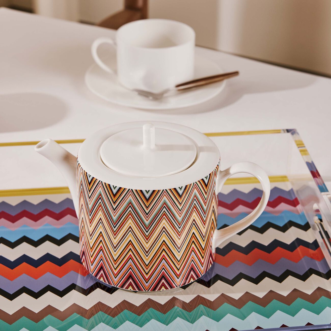 missoni home zigzag tea pot
