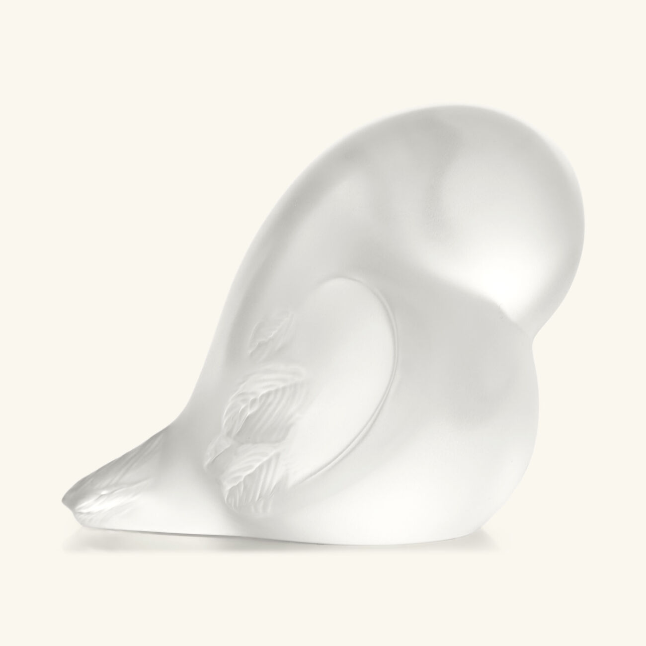 lalique piou tail down sculpture small clear