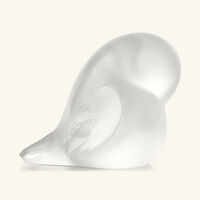 lalique piou tail down sculpture small clear