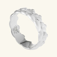 christofle babylone thin bangle ring sterling silver size 57