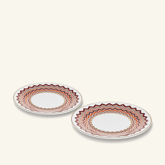 missoni home iconic dessert plate round 21 cm set of 2